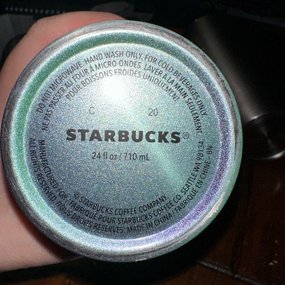 Starbucks Venti Aluminum Cold Cup 24oz & Starbucks Aluminum Siren Bottle 20oz ✨ - Picture 4 of 5